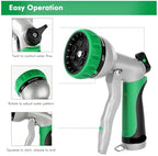 Heavy Duty Metal Garden Water Hose Nozzle With 7 Adjustable Spray Patterns For Watering Plants Lawns Washing Cars And Pets Nozzles - Image 4