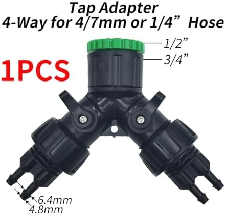 Ship accessories 5-100m Garden Watering Hose 4/7mm PVC Micro Irrigation Pipe Drip Irrigation Tubing Sprinkler 1/4'' Lawn Balcony Greenhouse Irrigation accessories(E-1PCS) - Image 2