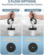 Commercial Sink Sprayer Head: 7/8"-20UNEF Black Pre Rinse Sprayer - 3.85 GPM High Pressure Pull Down Spray Head - Handheld Dish Sprayer Nozzle for Commercial Kitchen Faucet (Chrome Finished) - Image 2
