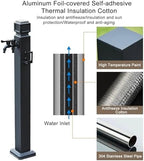 Vertical Square Garden Water Column, Outdoor Antifreeze Hose Stand Double Outlet Faucet with Spray Gun, Water Dispenser Hydrant for Irrigation and Washing(95cm/37in) - Image 4