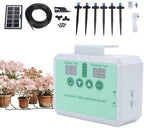FTVOGUE Solar Powered Automatic Watering System with Timer and Adjustable Nozzle for Garden Plants Indoor Outdoor, Drip Irrigation Kit (White) - Image 3