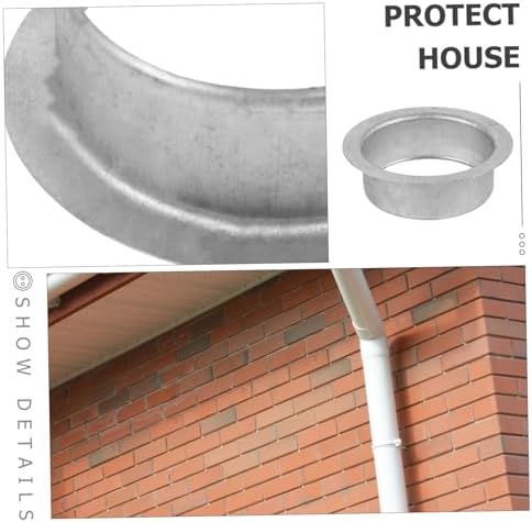GALPADA 10pcs Gutter Drain Outlet Adapter for Rainwater Management Lightweight Easy to Install Gutter Part for Efficient Drainage and Water Damage Prevention - Image 4
