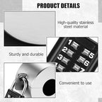 Frienda 4 Sets Outdoor Faucet Lock Hose Bib Spigot Lock,Round,Silver - Image 3