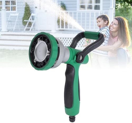 Garden Hose Nozzle Heavy Duty High Pressure Sprayer with 6 Watering Patterns, Ergonomic Metal and ABS Construction for Car Washing and Plant Watering - Image 7