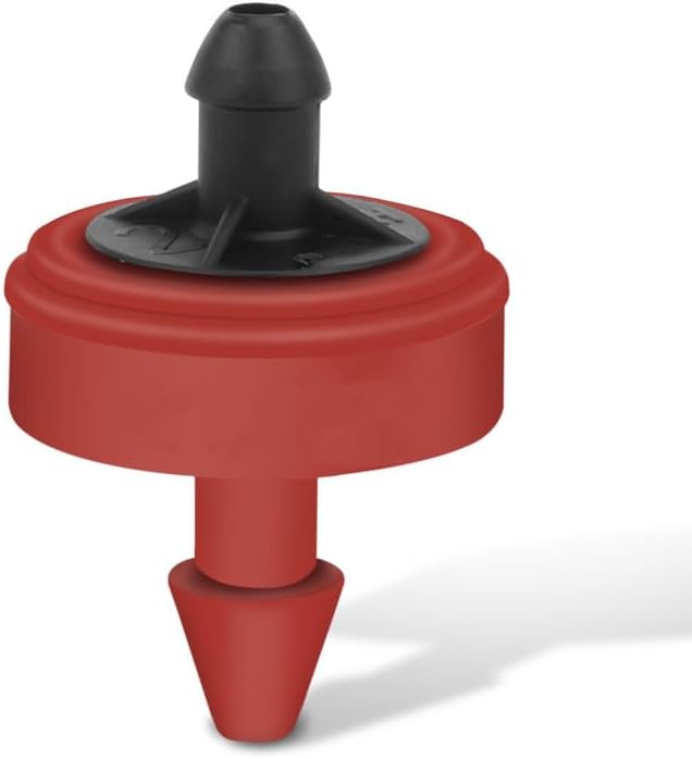 0.5 GPH Pressure Compensating Junior (PCJ) with Barb Outlet Dripper Emitters (100) by DripGrows