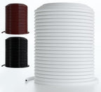 DBR Tech® 1/4 Drip Irrigation Tubing, 200 Feet, Flexible PVC Plastic Drip Irrigation Hose for Gardening, Misting, Hydroponics and DIY Landscape Garden Projects, Blank Distribution (200ft, White) by DBRTech