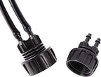 2pc Drip irrigation sprinkler fittings 1/4 inch barb tee single and double pipe diverter 4/7 mm hose connector(Type-H) - Image 3