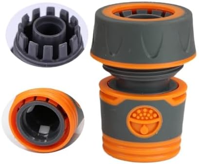 5PCS 1/2" 3/4" Garden Hose Quick Connector for Repair Extender Water Tube Joint 12mm 16mm Irrigation Pipe Coupling Adapter(C-5PCS) by Unknown