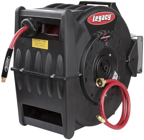 Legacy Levelwind Retractable Air Hose Reel, 3/8 in. x 100 ft., PVC - L8310 by Unknown