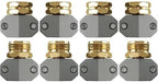 Garden Hose Repair Kit, Fits 3/4 And 5/8 Inch Hoses, Solid Male And Female Hose End Replacement, Water Hose Repair Fix Connector(4 Set) by Unknown