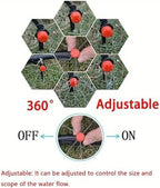 Drip Irrigation Emitters 600pcs 1/4 Inch Adjustable Drip Irrigation Sprinklers Anti-Clogging 4/7mm Emitter Drippers - Image 7