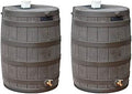 Good Ideas Rain Wizard Water Collection Barrel, 50 Gallon, Oak, 2 Pack by GoodIdeas