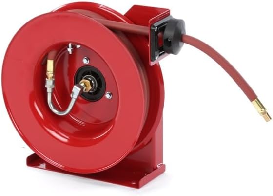 Reelcraft 4625 Premium Duty Spring Retractable Hose Reel, Made with Reinforced Steel, Long Life Drive Spring and Quiet Speed Latch, ⅜” x 25’ - Image 4
