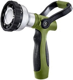 Fireman Style Hose Nozzle 6 Pattern, No-Squeeze Lever, Metal Build by Unknown