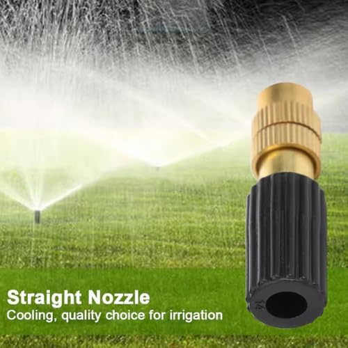 Copper Misting Nozzle, Adjustable Brass Atomizing Nozzle 4/7mm Hose Low Pressure Atomizing for Gardening Watering, Balcony Watering, 50pcs Brass Spray Head - Image 7