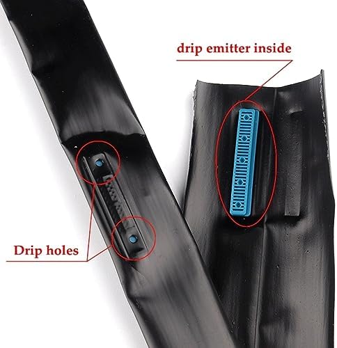 16mm 2-Holes Micro Irrigation Rain Drip Tape Soaker Micro Hose Irrigation System, For Greenhouse Farm Watering Hose Patch Tape Hose Micro Hose Irrigation System ( Color : Space 10cm , Size : 16mm 100m - Image 5