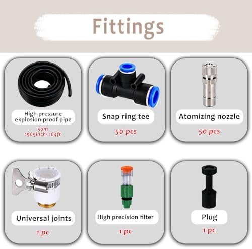 Drip Irrigation System for Raised Garden Bed, Adjustable Mist Nozzles Outdoor Plant Irrigation System, Leak-Proof & Easy Installation - Image 3