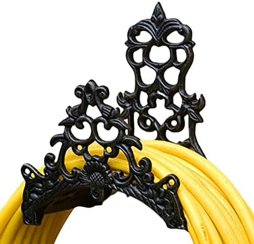 Decorative Garden Hose Holder, Hose Hanger, Heavy Duty Cast Iron Garden Yard Water Pipe Holds, Wall Mounted Hose Butler, Hose Rack Reel, 50FT 75FT 100FT Water Hose Bulter Storage (Totem) by EssenHome
