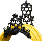 Decorative Garden Hose Holder, Hose Hanger, Heavy Duty Cast Iron Garden Yard Water Pipe Holds, Wall Mounted Hose Butler, Hose Rack Reel, 50FT 75FT 100FT Water Hose Bulter Storage (Totem) by EssenHome