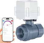 DN15 WiFi Remote Control Smart Water Valve,1/2” DC5V-DC12V PVC Electric Ball Valve by ILSY-IVA