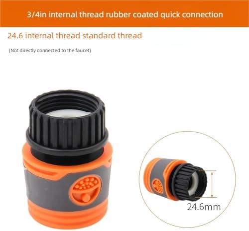 Expandable Garden Hose Repair Kit 8PCS Male/Female Faucet Quick Connectors Garden Hose Coupler with Ball Valve for Pipe Repair and Watering Or Irrigation(F) - Image 2