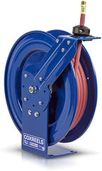 Coxreels P-LP-425 Low Pressure Retractable Air/Water Hose Reel: 1/2" I.D., 25' Hose Capacity, with hose, 300 PSI, Made in USA by Coxreels