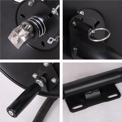 164FT Manual Washer Hose Reel, 4000 PSI Pressure Washer Hose Reel Heavy Duty 3/8in Connector Wall Mounted - Image 5
