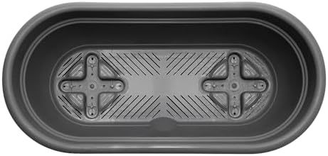 Bloem: Lucca Self Watering Window Box Planter: 18" - Charcoal Gray - Durable Long Lasting Plastic Pot, Indoor Outdoor Use, Gardening, 2.5 Gal Capacity - Image 4