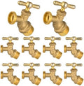 10Pack Seelink 3/4" MIP x 3/4" MHT No-Kink Hose Bibb Valve by Seelink