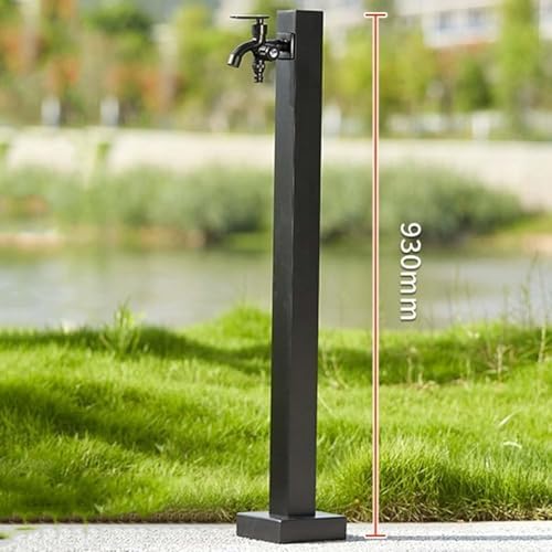 Stainless Steel Outdoor Garden Water Column Hose Stand with Faucet - Decorative Water Fountain Dispenser for Efficient Irrigation & Washing - Image 2