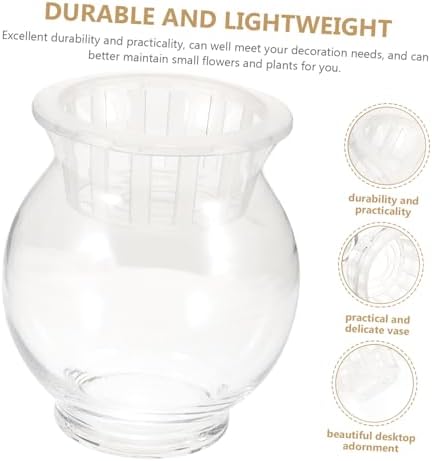 Abaodam Glass Vase for Home Office Decorative Vase Aquatic Baskets Simple Elegant Design - Image 7
