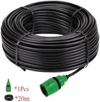 Garden supplies DIY 5-50m PVC Garden Watering Garden Hose 4/7mm Micro Irrigation Pipe Drip Watering Kits with Adjustable Drippers Nozzle(B-20M) - Image 2