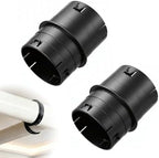 2 Pack 4" Universal Pipe Connector with Snap Lock, Corrugated to PVC Pipe Adapter for Sump Pump Discharge & French Drain Extension, Yard Drainage, Fits 4" Corrugated Pipe, 4" SCH 40 & SDR 35 by Xanadued