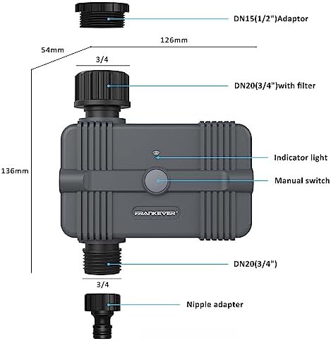 WiFi Sprinkler Irrigation Timer Garden Watering Hose Timer with Rain Delay - Image 2