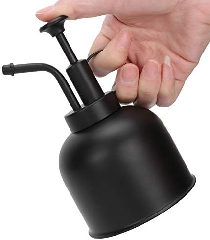 Stainless Steel Plant Mister Spray Bottle 10oz/300ml Mini Watering Can for Indoor Plants, Garden Small Watering Can for Garden, Plants, Cleaning, Black - Image 4