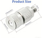 50pcs Dust Removal and Humidification Nozzles Brass Misting Nozzles Outdoor Cooling Systems Attachment for Mister and Misting for Plant Sprayer 2 sections Aperture0.2mm - Image 2
