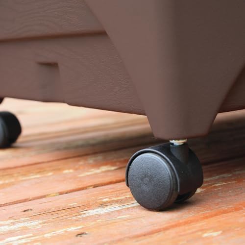 Emsco Group 2345 City Raised Bed Grow Box – Self Watering and Improved Aeration – Mobile Unit with Casters Picker, Earth Brown - Image 6