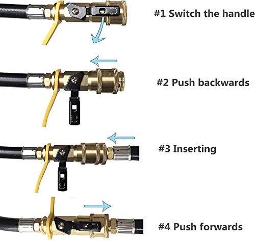 18 Ft RV Propane Quick Connect Extension Hose with 1/4 Inch Hose Fittings - Image 7