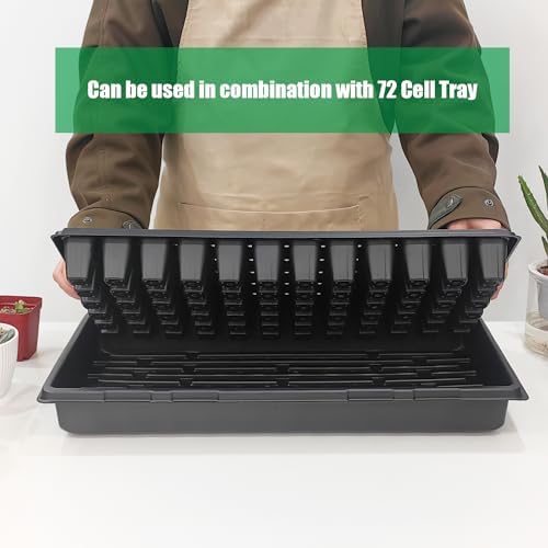 RooTrimmer 18-Pack 1020 Seedling Trays with Holes - Extra Strength Heavy Duty,10" x 20", Reusable 1020 Nursery Trays for Seed Germination, Plant Propagation, Garden Seed Starter and Microgreens - Image 5