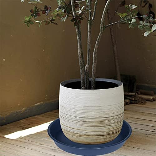 2 Pack of Plant Saucer 20 22 inch, 3.6" Depth, Large Deep Heavy Duty Plant Saucers, Garden Plastic Plant Trays for Indoors Outdoor, Pot Tray for Planter 19-23" (Blue) - Image 3
