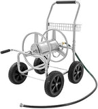 VEVOR Hose Reel Cart, Hold Up to 250 ft of 5/8’’ Hose, Garden Water Hose Carts Mobile Tools with 4 Wheels, Heavy Duty Powder-Coated Steel Outdoor Planting with Storage Basket, for Garden, Yard, Lawn by VEVOR