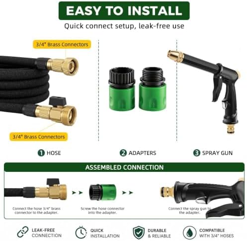 Garden Hose Nozzle Spray Gun with Soap Dispenser Foam Cannon (2) - Image 2