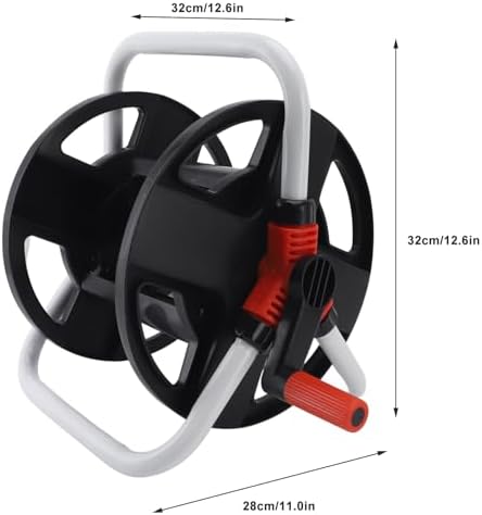 Garden Hose Reel, Portable Water Heavy Duty Cart ABS Holder Winder Household Storage Rack for Outdoor Lawn Farm Yard Car Washing Holds 50 to 65 Ft Convenient Flexible Watering - Image 6