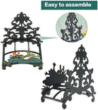 Sungmor Cast Iron Wall Mounted Garden Hose Holder - Hand-Painted Frog Rack - Image 3