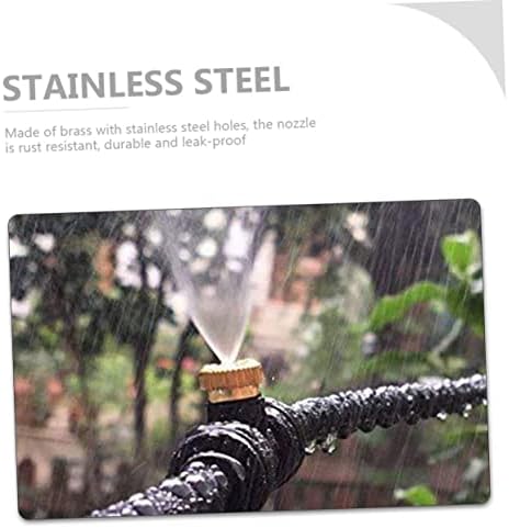 balacoo 5sets Misting Spray Nozzle Replacement Brass Stainless Steel Professional Garden Hose Nozzle 12pcs*5 - Image 6
