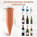 Tatuo 24 Pack Terracotta Watering Spikes Automatic Plant Waterer Devices Outdoor Indoor Use Plant Self Watering Devices Wine Bottle - Image 2