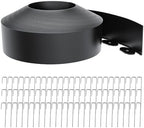 4 Inch Tall 60FT Landscape Edging with 75Pcs Metal Spikes, Plastic Garden Edging Border Landscape Edging Lawn Edging for Landscaping, Flower Bed, Paver, Yard by LXVOOEE