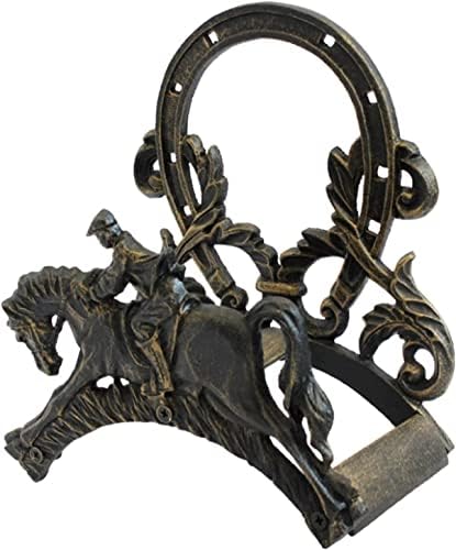 Garden Hose Holder Garden Hose Hanger Water Pipe Rack European Style Retro Wrought Iron Horse Style Creative Hose Rack Reel Home Decoration Garden - Image 2