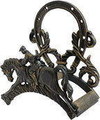 Garden Hose Holder Garden Hose Hanger Water Pipe Rack European Style Retro Wrought Iron Horse Style Creative Hose Rack Reel Home Decoration Garden - Image 2