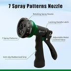AUTOMAN Coil Garden Hose 50 ft, EVA Curly Water Hose with Brass Connectors, Recoil Garden Water Hose,Includes 7-Pattern Function Sprayer,Retractable,Corrosion Resistant Garden Coil Hose. - Image 3